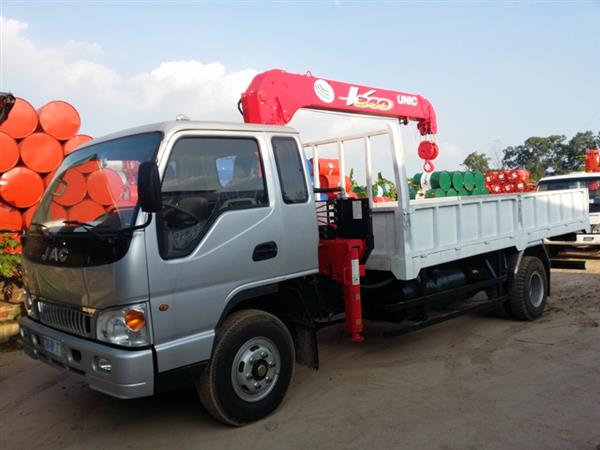 Thùng xe tải jac 8 tấn gắn cẩu 3 tấn dài 7200 x 2390 x 3080 mm