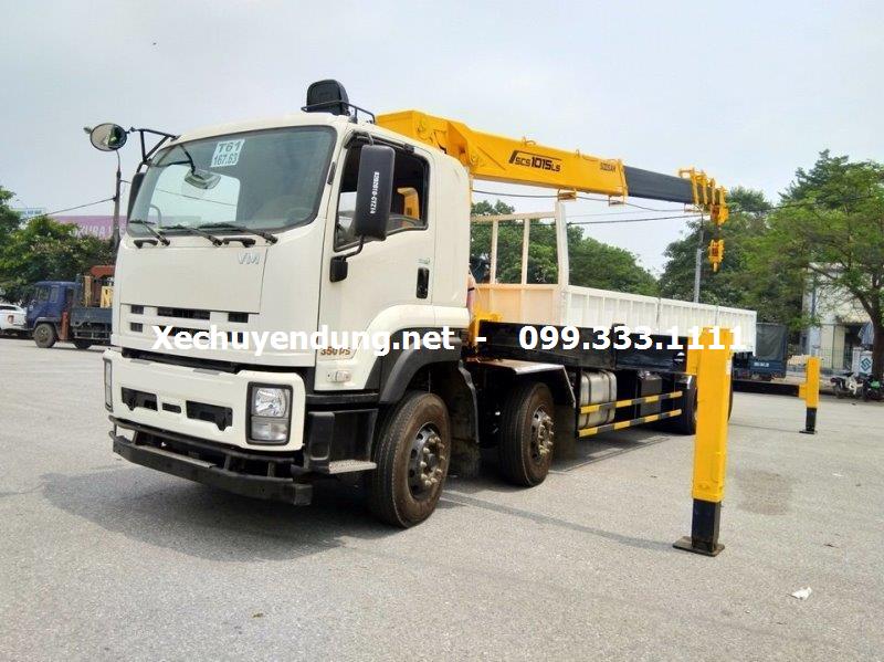 Xe tải Isuzu Vĩnh Phát FV330 gắn cẩu Soosan 12 tấn SCS1015LS