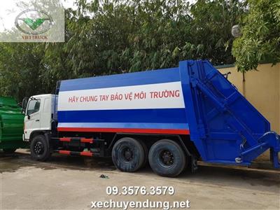 Xe ép rác 22 khối (22m3) Hino là loại xe chở rác 3 chân cỡ lớn có cơ cấu cuốn, ép, xả rác bằng hệ thống xylanh thủy lực linh kiện nhập khẩu Châu Âu
